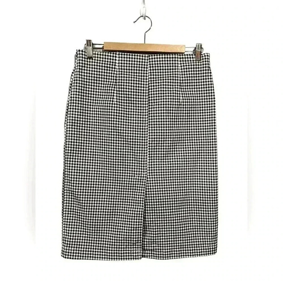 NWOT, Tristan, Black & White Gingham Pencil Skirt, Size 8 - Picture 6 of 7